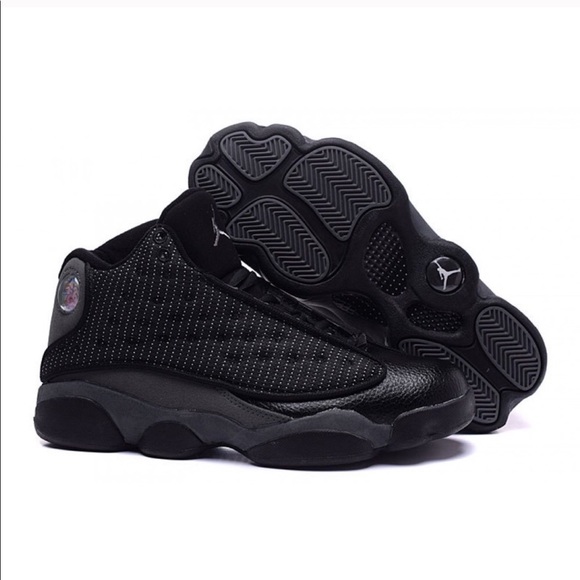 All Black Jordan 13 - Picture 1 of 4